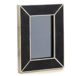 Scully & Scully Shagreen Ivory Corner Trim Frames 4" X 6"