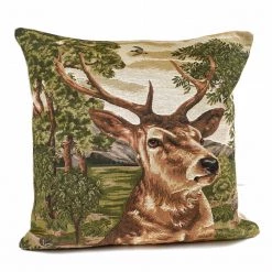 Scully & Scully Stag Tapestry Pillow