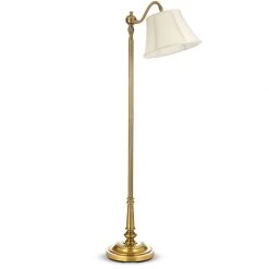 Scully & Scully Brass Down-Bridge Floor Lamp