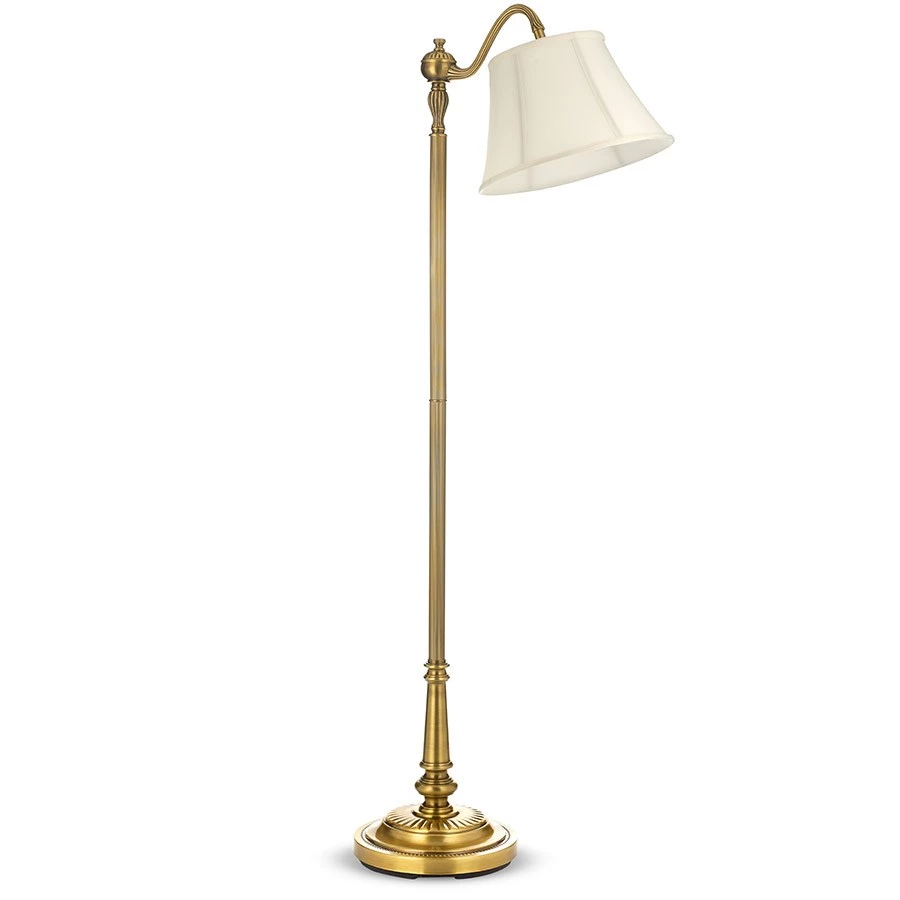 Scully & Scully Brass Down-Bridge Floor Lamp 1 Scully & Scully Brass Down-Bridge Floor Lamp