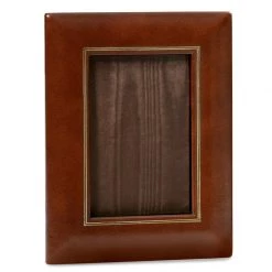 Scully & Scully Double Line Leather Frame 4" X 6" -Home Decor Shop unnamed file 1096