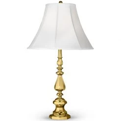 Scully & Scully Brass Teardrop Table Lamp