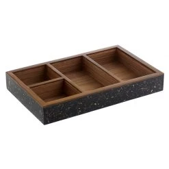 Scully & Scully Black Confetti Desk Organizer