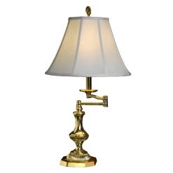 Scully & Scully Brass Swing Arm Table Lamp