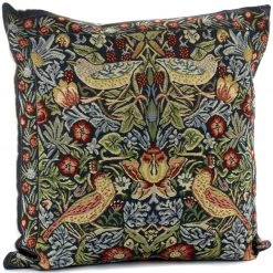 Scully & Scully Bordered Strawberry Thief Tapestry Pillows