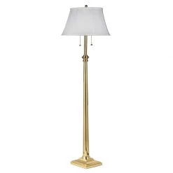 Scully & Scully Tapered Brass Floor Lamp