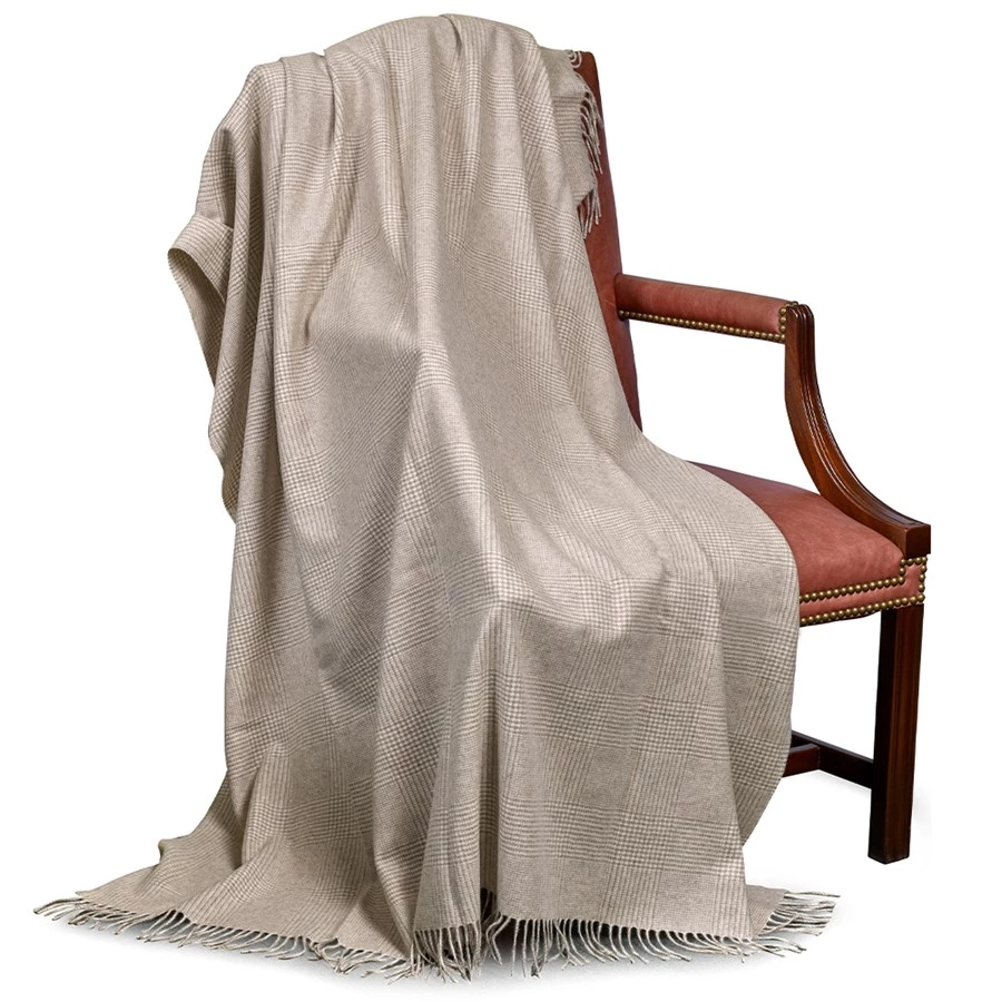 Scully & Scully Plaid Cashmere Throws 1 Scully & Scully Plaid Cashmere Throws