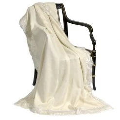 Scully & Scully Alpaca Fur Trimmed Throws