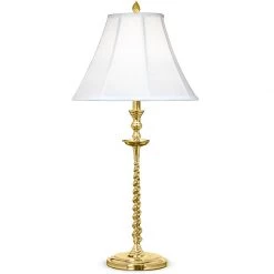 Scully & Scully Brass Twist Lamp