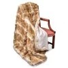 Scully & Scully Faux Fur Red Fox Australian Geelong Wool Throw