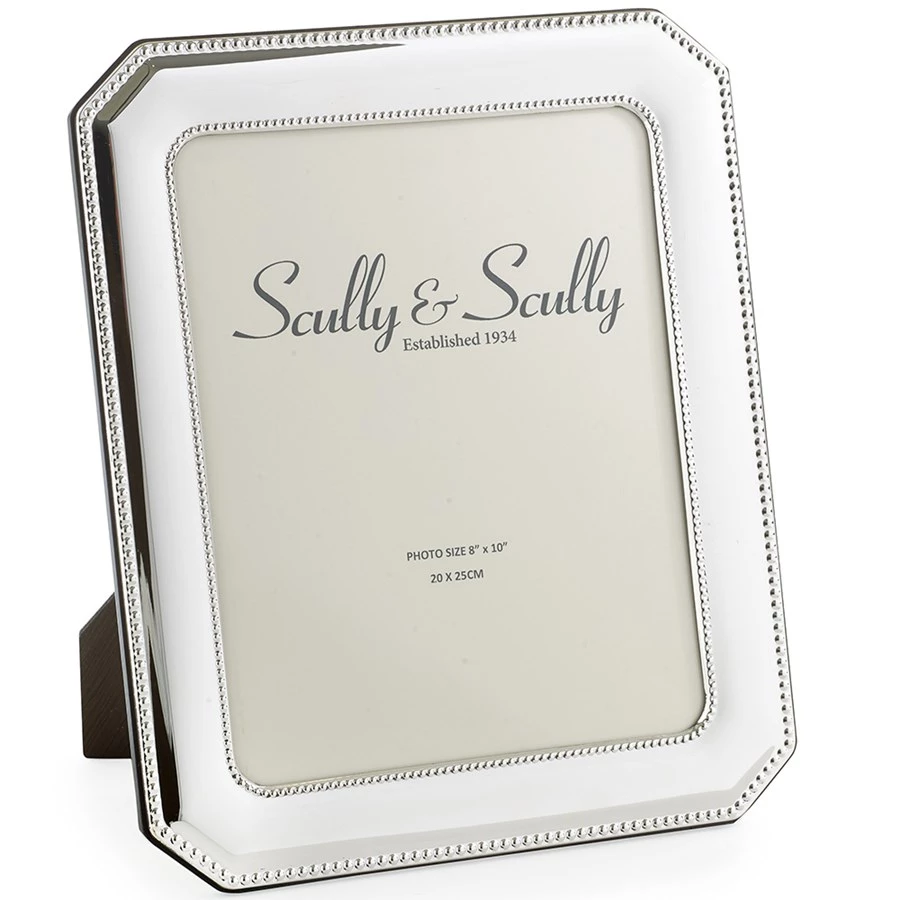 Scully & Scully Sterling Silver Beaded Octagonal Frames 3 Scully & Scully Sterling Silver Beaded Octagonal Frames - Image 3