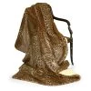 Scully & Scully Faux Fur Leopard Australian Geelong Wool Throw