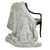 Scully & Scully Faux Fur Grey Australian Geelong Wool Throw