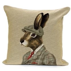Scully & Scully Mr. Harry Hare Tapestry Pillow