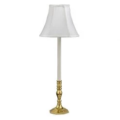 Scully & Scully Solid Brass Candlestick Lamp