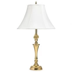 Scully & Scully Polished Brass Table Lamp