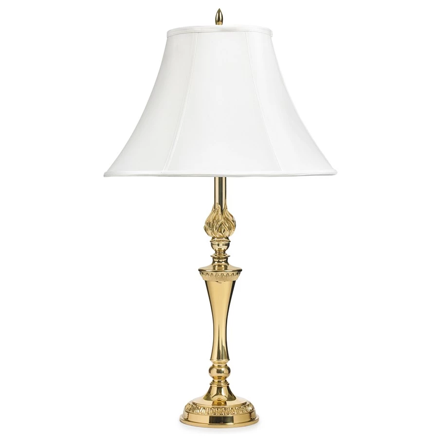 Scully & Scully Polished Brass Table Lamp 1 Scully & Scully Polished Brass Table Lamp