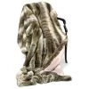 Scully & Scully Faux Fur Sand Chinchilla Australian Geelong Wool Throw