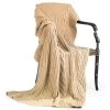 Scully & Scully Cashmere Cable Throw, Camel