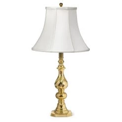 Scully & Scully Spiral Brass Table Lamp