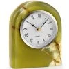 Scully & Scully Polaris Whirl Green Onyx Clock