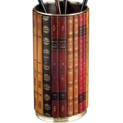 Scully & Scully Book Spines Leather Umbrella Stand