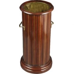 Scully & Scully Fluted Mahogany Umbrella Stand