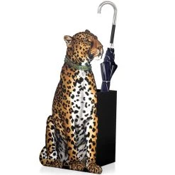 Scully & Scully Leopard Umbrella Stand