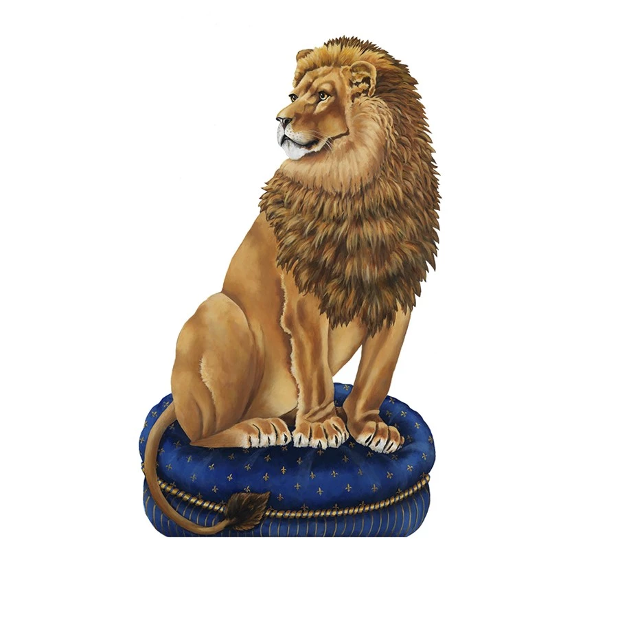 Scully & Scully Trompe L'Oeil Leo The Lion Firescreen 2 Scully & Scully Trompe L'Oeil Leo The Lion Firescreen - Image 2