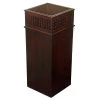 Scully & Scully Mahogany Grid Umbrella Stand With Metal Insert