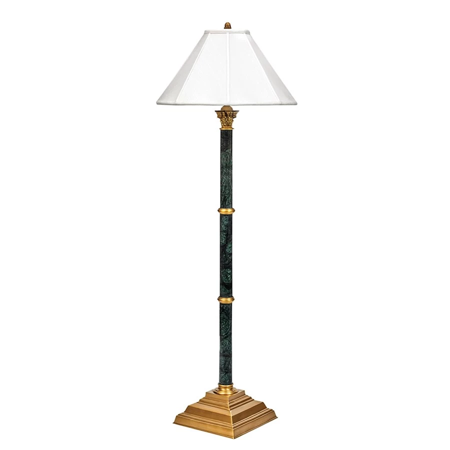 Scully & Scully Dark Green Marble Floor Lamp 1 Scully & Scully Dark Green Marble Floor Lamp