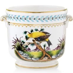 Scully & Scully Yellow Bird Ceramic Cachepot
