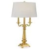 Scully & Scully Solid Brass Table Lamp With Square Pedestal