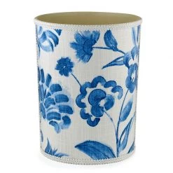 Scully & Scully Springtime Blue Wastebasket & Tissue Box Cover