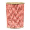 Scully & Scully Infinity Coral Wastebasket & Tissue Box Cover