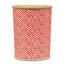 Scully & Scully Infinity Coral Wastebasket & Tissue Box Cover