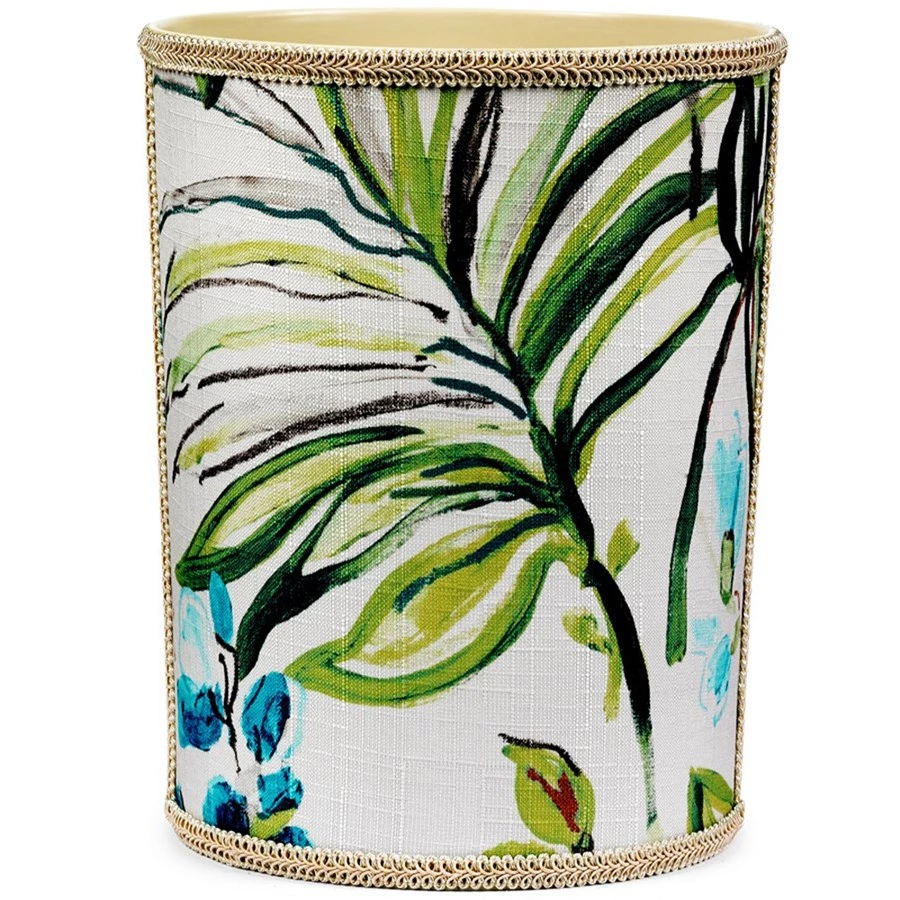 Scully & Scully Honolulu Fern Wastebasket & Tissue Box Cover 1 Scully & Scully Honolulu Fern Wastebasket & Tissue Box Cover