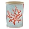 Scully & Scully Coral Branch Wastebasket & Tissue Box Cover