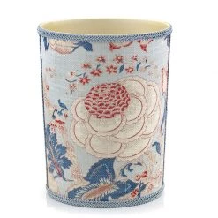Scully & Scully Cottage Blue Wastebasket & Tissue Box Cover