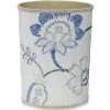 Scully & Scully Snowball Embroidered Wastebasket & Tissue Box Cover