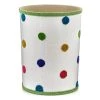 Scully & Scully Fiesta Green Puff Wastebasket & Tissue Box Cover