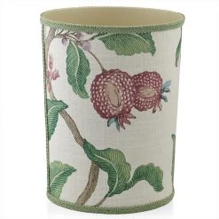 Scully & Scully Arboretum Plum Wastebasket & Tissue Box Cover