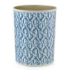 Scully & Scully Reeds Blue Wastebasket & Tissue Box Cover