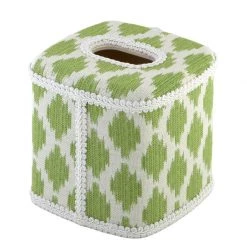 Scully & Scully Frozen Lime Wastebasket & Tissue Box Cover