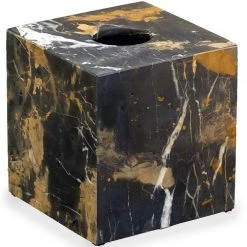 Scully & Scully Eris Black & Gold Marble Wastebasket & Tissue Box -Home Decor Shop unnamed file 1596