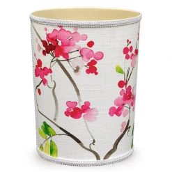 Scully & Scully Cherry Blossom Wastebasket & Tissue Box Cover