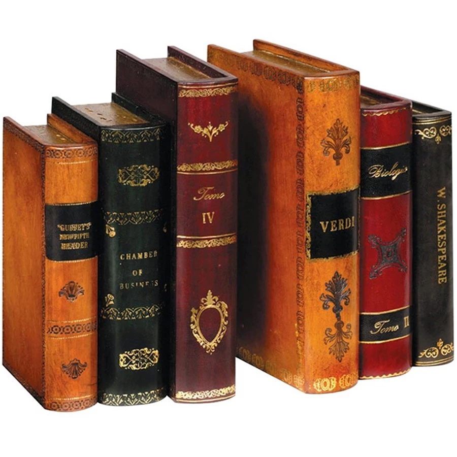 Scully & Scully Leather Books Bookends 2 Scully & Scully Leather Books Bookends - Image 2