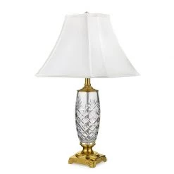 Scully & Scully Brass & Crystal Lamp