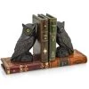Scully & Scully Leather Books Owl Bookends