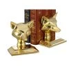 Scully & Scully Brass Fox Mask Bookend / Doorstop